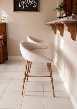 Upholstered barstools