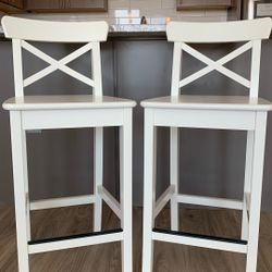IKEA Ingolf Bar Stool with Backrest