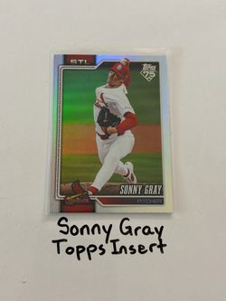 Sonny Gray St. Louis Cardinals All-Star Pitcher Topps Short Print Insert Card.
