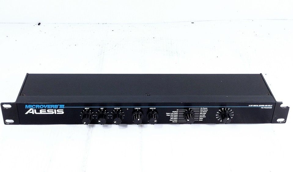 Alesis Microverb III Digital Reverb 16 Bit Delay 256 Programs