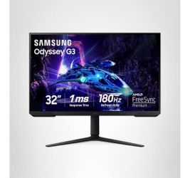 Samsung 32-Inch Odyssey G3 (G30D) Series FHD Gaming Monitor, 1ms, 180Hz, AMD FreeSync NEW