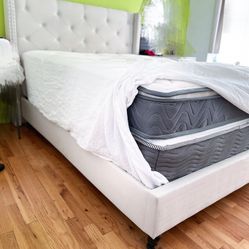 Full Size Bed Frame (Mattress Optional) - Great Condition