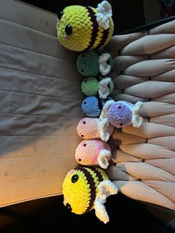 Handmade, crochet bees plushy’s