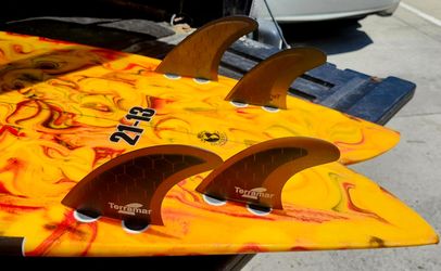 TERRAMAR SURFCO (TMS) MID SUMMER SURFBOARD FIN SALE STARTING AT $29