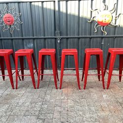 6 Bar Stools 30” Height