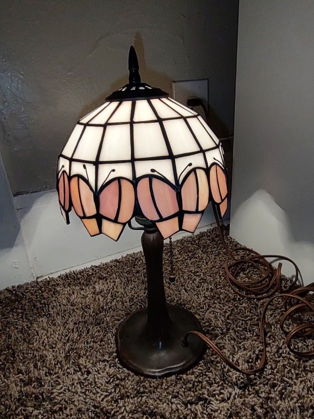 Handel Lamp with Butterfly Shade