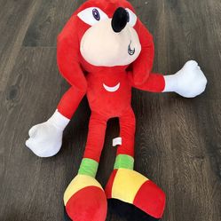 KNUCKLES FROM SONIC THE HEDGEHOG RED 27" PLUSH LARGE STUFFED