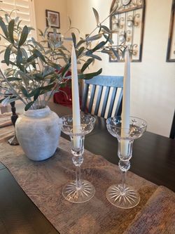 Miller Rogaska Remembrance Crystal Candlestick Holders – Pair