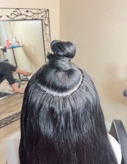 Weft hair extensions