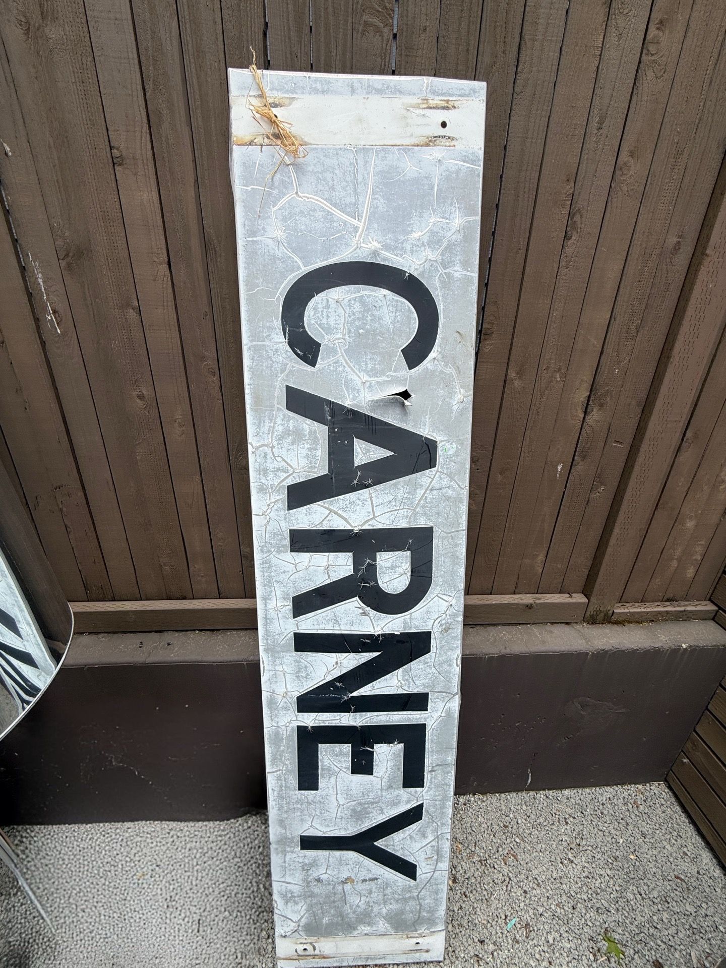Carney Sign – Vintage Tin