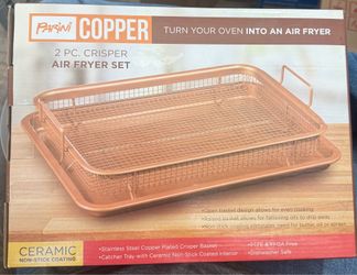 Parini Copper 2 PC. Crisper Air Fryer Set