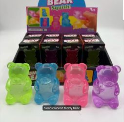 mini glitter and solid color squishys