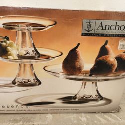 Two Tier Glass Desserts.