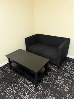 Couch + coffee / work table set