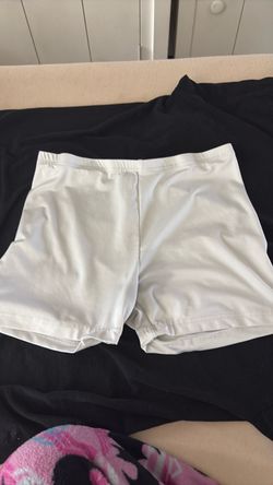 small plain white shorts