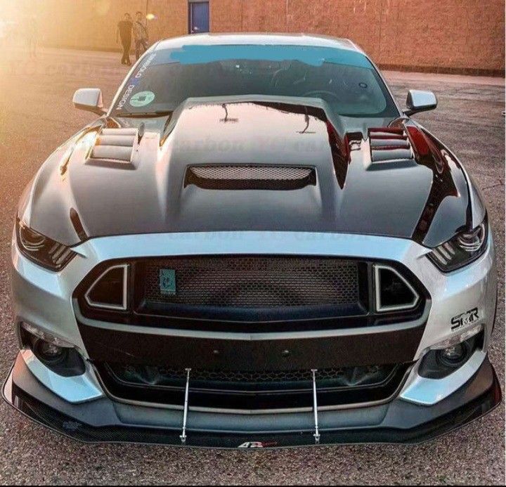Hoods Scoops Ford MUSTANG TERMINATOR HOOD SCOOP CARBON FIBER 2015 2016 2017 15 16 17