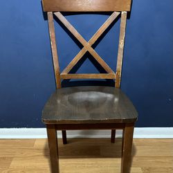 Cross-back Solid Wood Chair