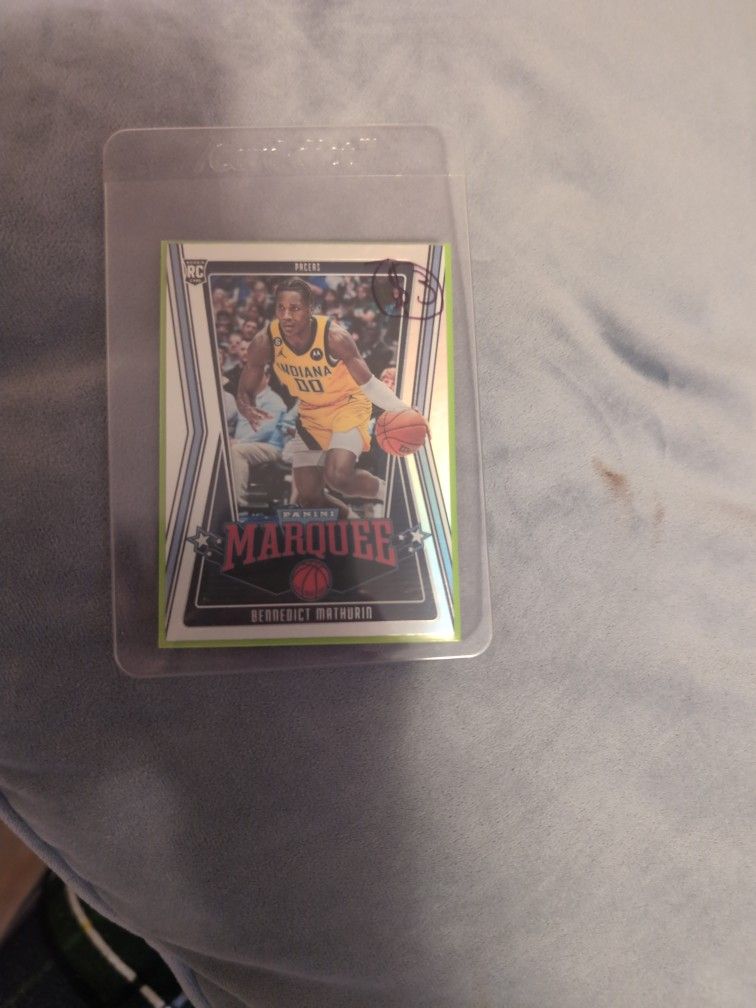 Benedict Mathurin Rookie Card Panini Marquee