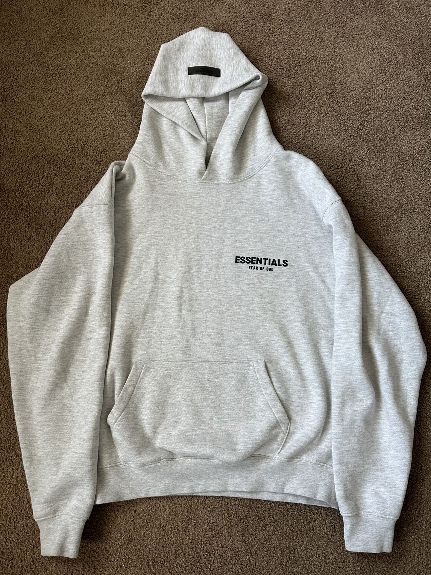 Light gray Essentials hoodie (Size S)