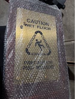 Wet floor sign (wooden)