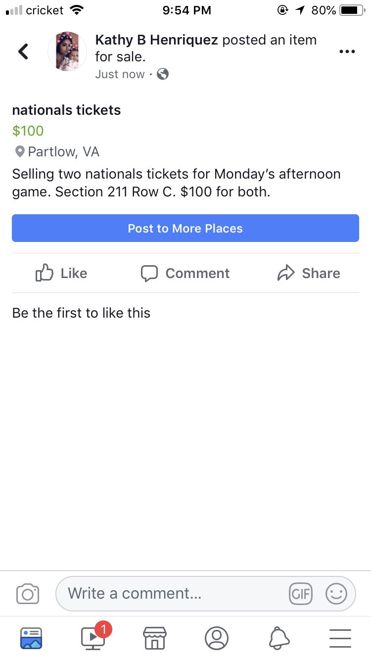 Nationals Tickets