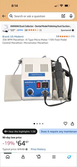Marathon-III Type Micro Motor Polishing Drill Kit