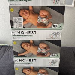 Honest Diapers Size 2,4,5,6