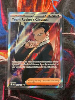 Pokémon Team Rocket’s Giovanni Full Art Trainer Destined Rivals