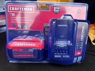 Craftsman 4.0h Lithium Ion Battery And Charger Kit 