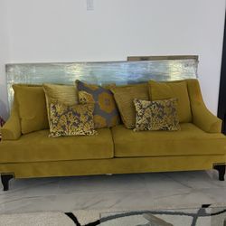 2 - 91'' Velvet Sofas