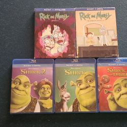 Shrek 1 2 3 Blu Ray And Rick And Morty Season 1 2 3 4 Bundle Sets See Other Posts For More Blu Ray