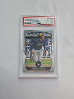 2023 Bowman Chrome Prospects Jackson Chourio #BCP76 PSA 10 GEM MINT