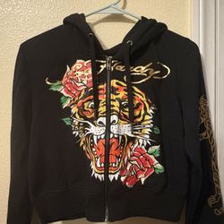 Ed Hardy Cropped Sweater! Size M/L