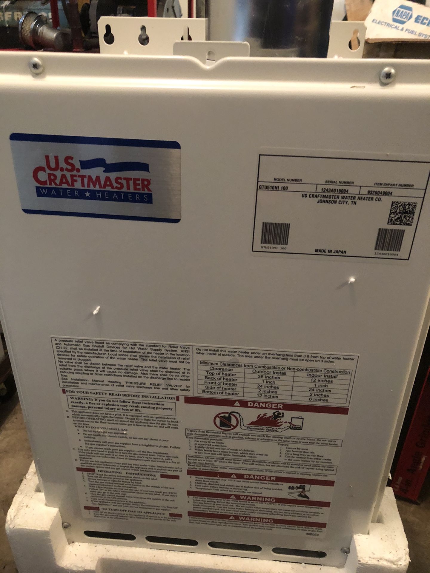 Tankless water heater