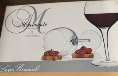 Red Wine Glasses - Set of 6 Boxed
