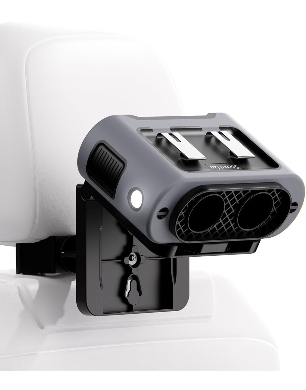 14500mAh Portable Car Fan Rechargeable Battery Opearated, Clip on Car Seat Headrest 360 Rotatable, 5-Speed Backseat Fans for Baby Rear Facing Cooling