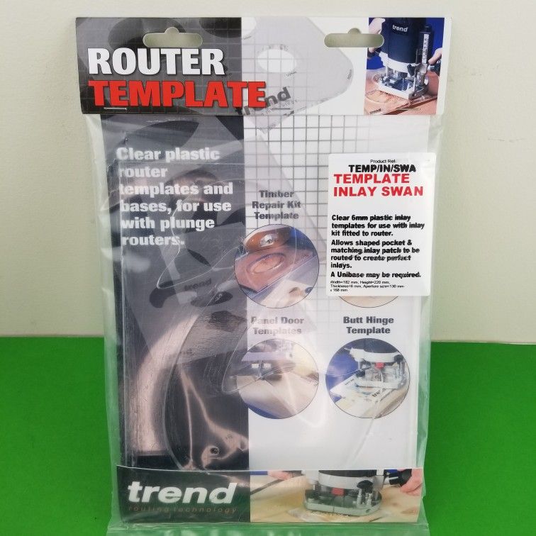 Trend Routing Technology Swan Shape Inlay Templates Plunge Router