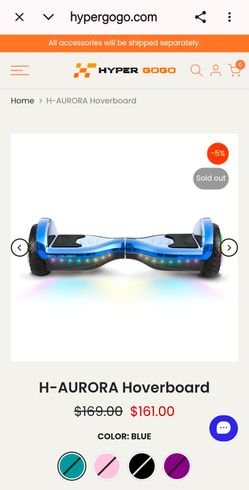 Hyper GOGO Pink Hoverboard with Bluetooth – Almost New
