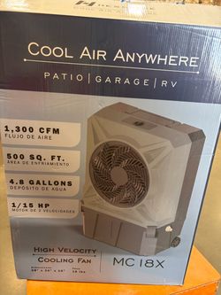 Ac/Fan Cool Air Anywhere MC18X Evaporative Cooler