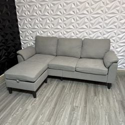 3 Seat Couch With Ottoman