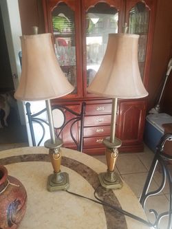 Set of buffet lamps