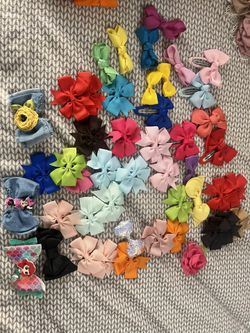 Baby clips and bows bundle