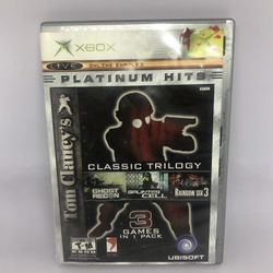 Tom Clancy’s Classic Trilogy Platinum Hit 3 Video Games In 1 Microsoft Xbox