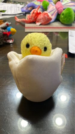 Ty Beanie Baby “Eggbert” with tag errors