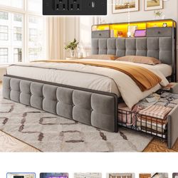 Queen New Bed Frame & Mattress