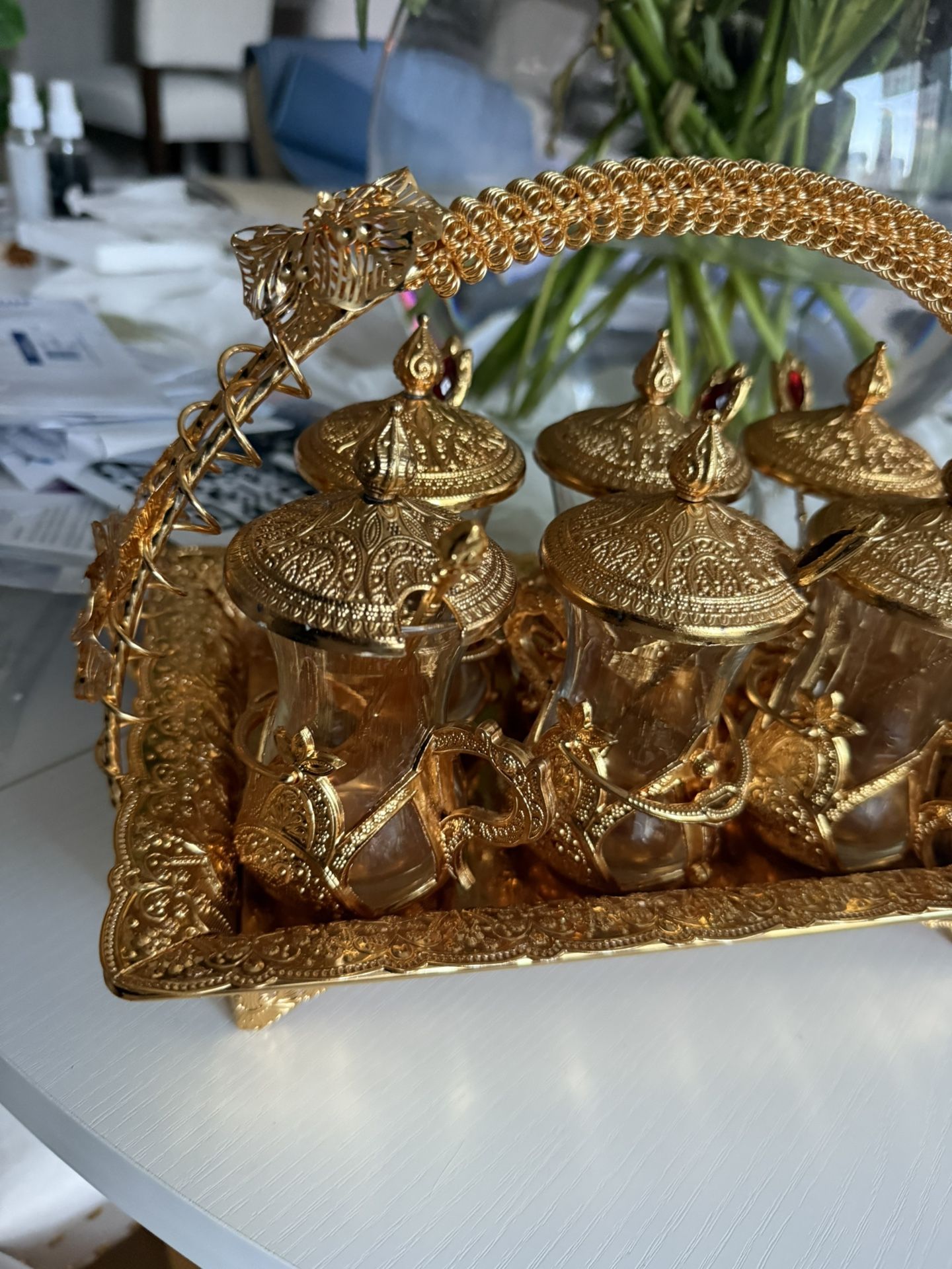 Tea Set Glass Luxury Fancy