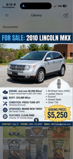 2010 Lincoln MKX