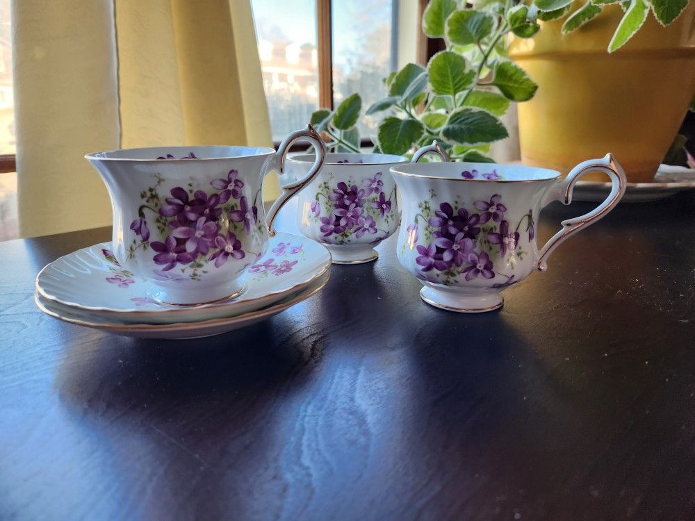 Remington Teacup & Plate Sets (For Three)