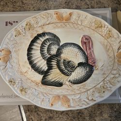 Ceramic Turkey Tray