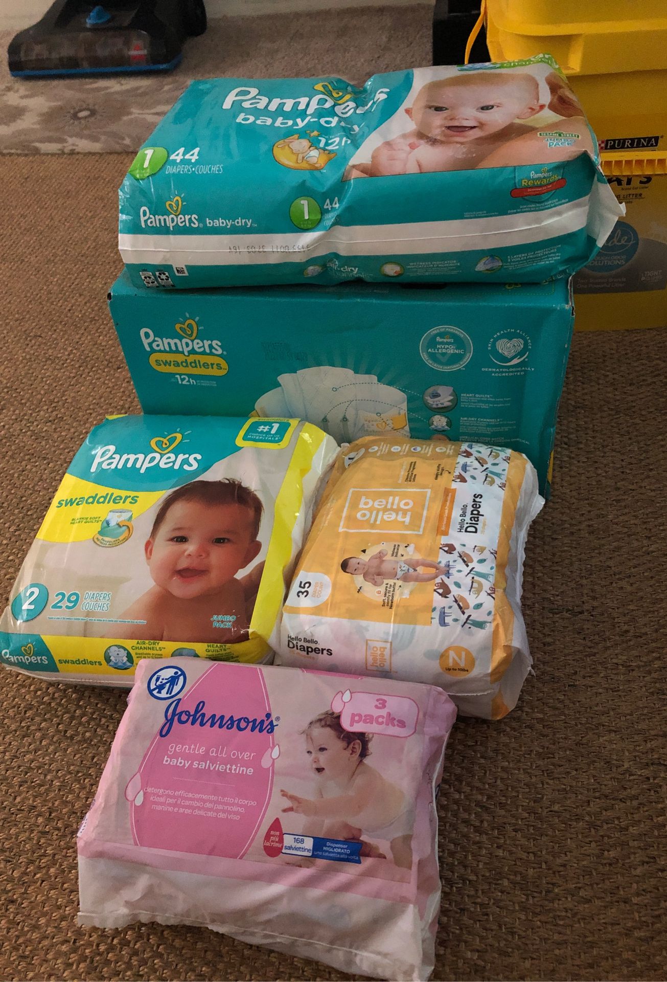 Pampers and wipes